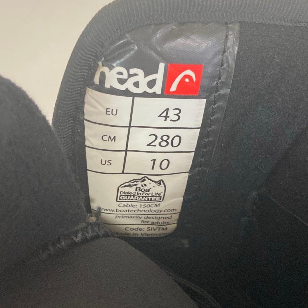 HEAD◆スノーボードブーツ/28cm/BOA/BLK/SIVTM スキー
