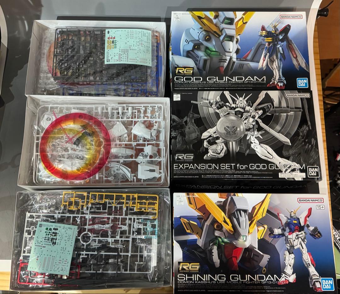 RG シャイニングガンダム・ゴッドガンダム/拡張セット