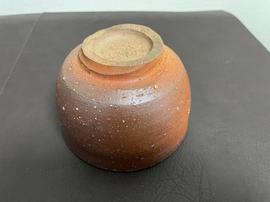 藤原建　備前緋襷茶盌　共箱　栞　備前焼　茶碗　茶道具