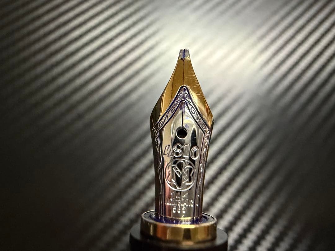 美品 モンブラン ボエム ヴェール 万年筆 BB 極太字