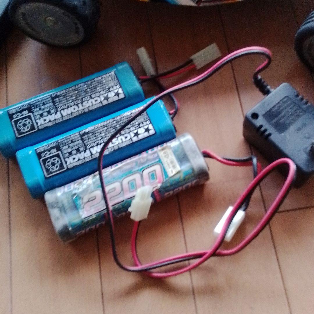 ジャンクTamiya ラジコンカー 2200mAh＋2個バッテリー付き