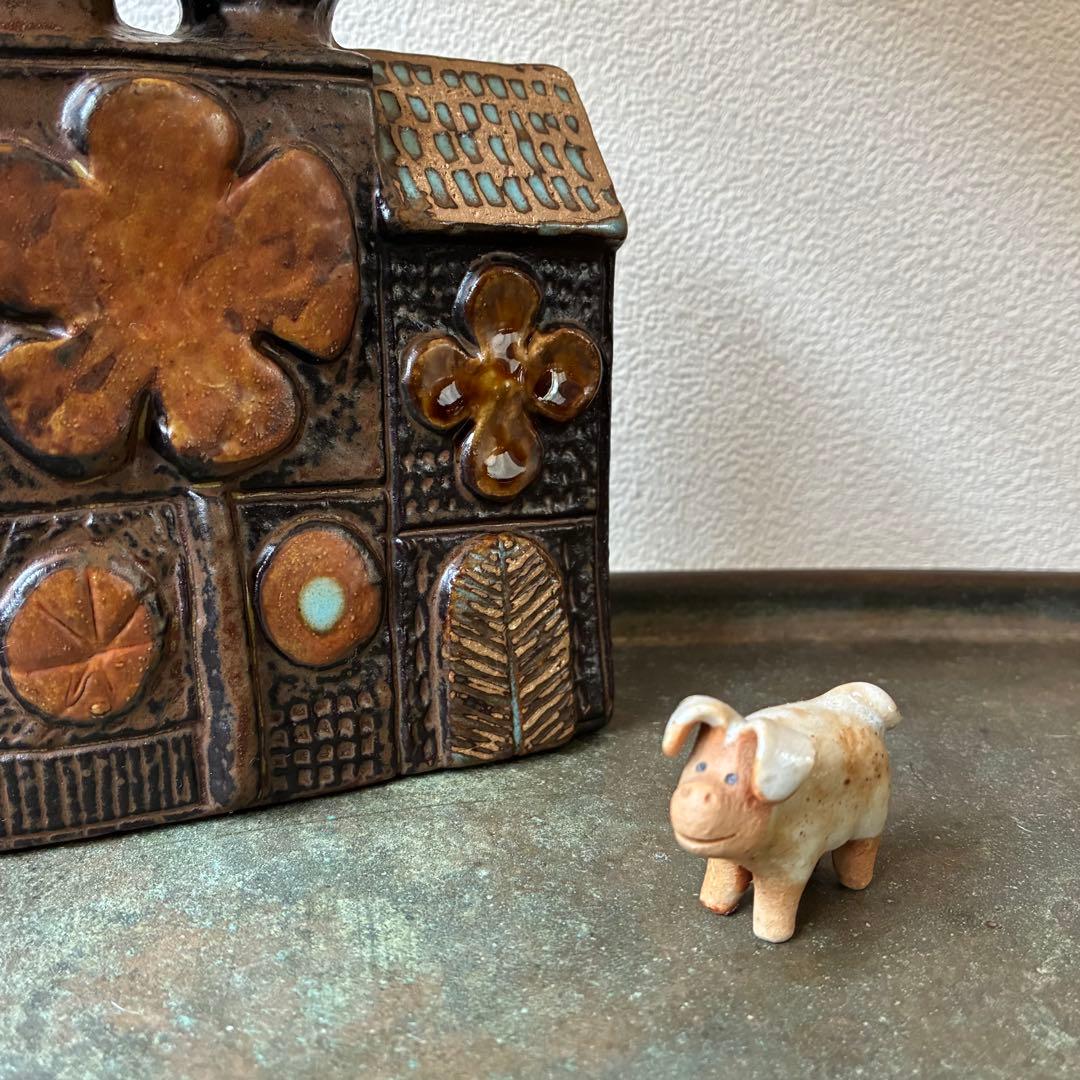 Rutebo ルーテボ フィギュア 小さなブタさん 北欧ビンテージ