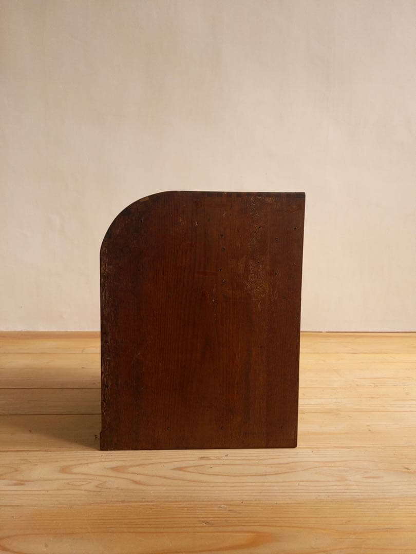 小物入れ　ロールトップ　蛇腹式　希少　収納棚　チェスト　古道具　古家具