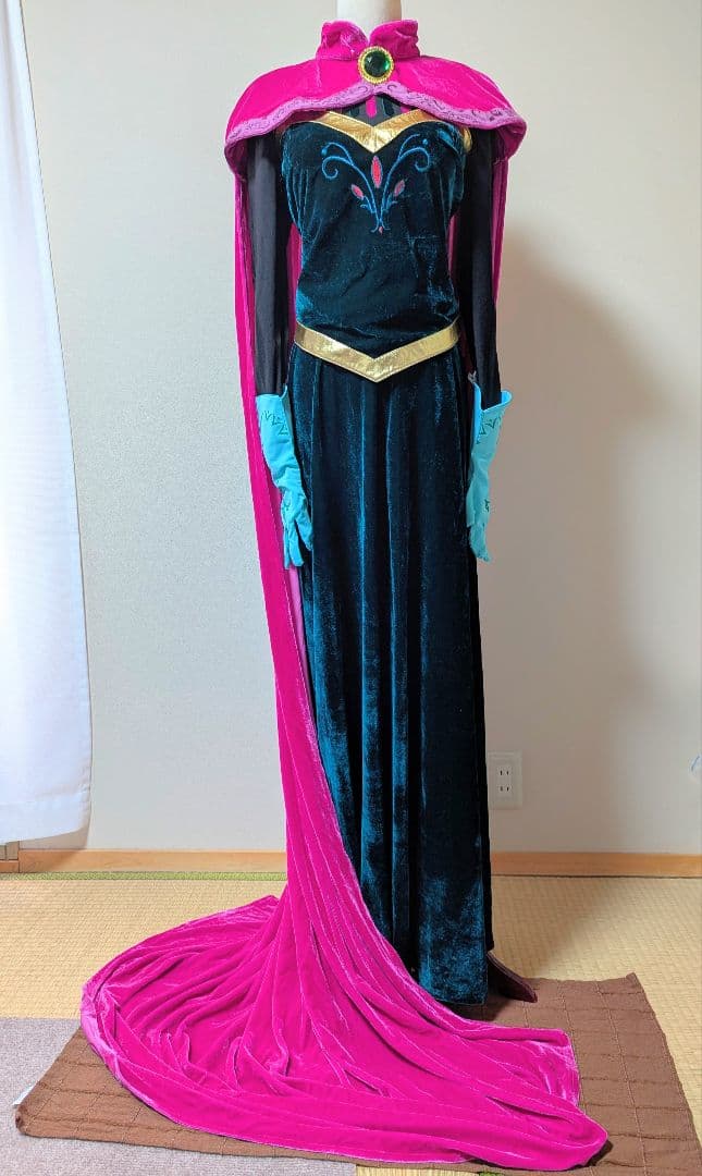 アナ雪コスプレ衣装　エルサ　戴冠式　Dハロ
