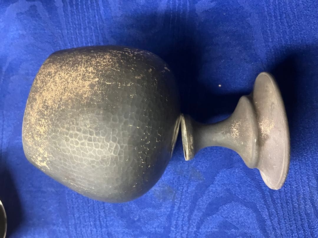 花*様 KDK ハンマードワイングラス 2個セット　ジャンク2個付き