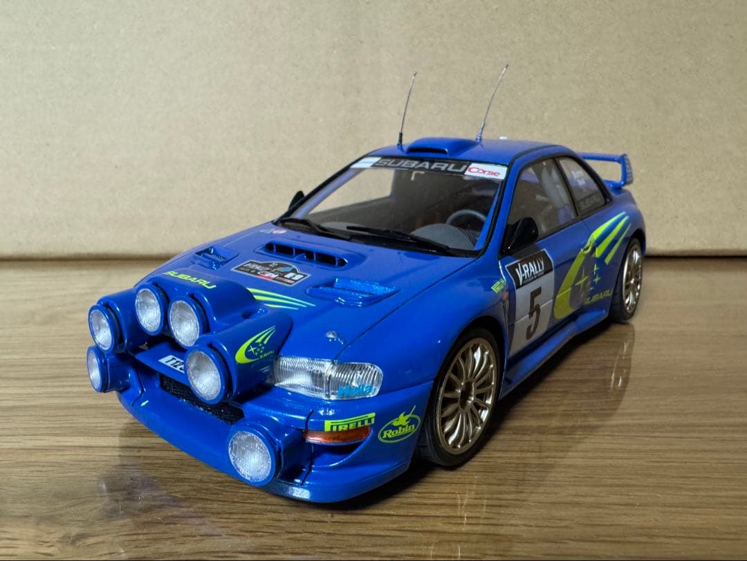 タミヤ 1/24 スバル インプレッサWRC 塗装済み完成品
