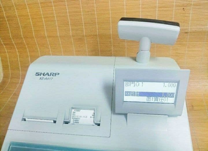シャープレジスター　XE-A417　PC連携売上管理　最上位機種　400333