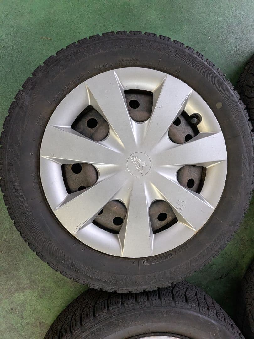 BLIZZAKスタッドレス155/65R14インチ ホイールセット　ダイハツ純正