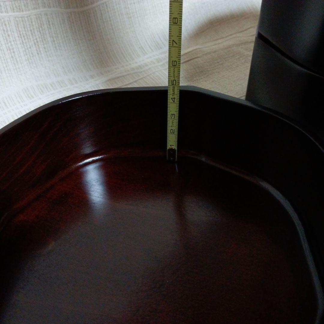 最終価格☆香川溜塗漆器・未使用・縁起良い八角形三段重箱