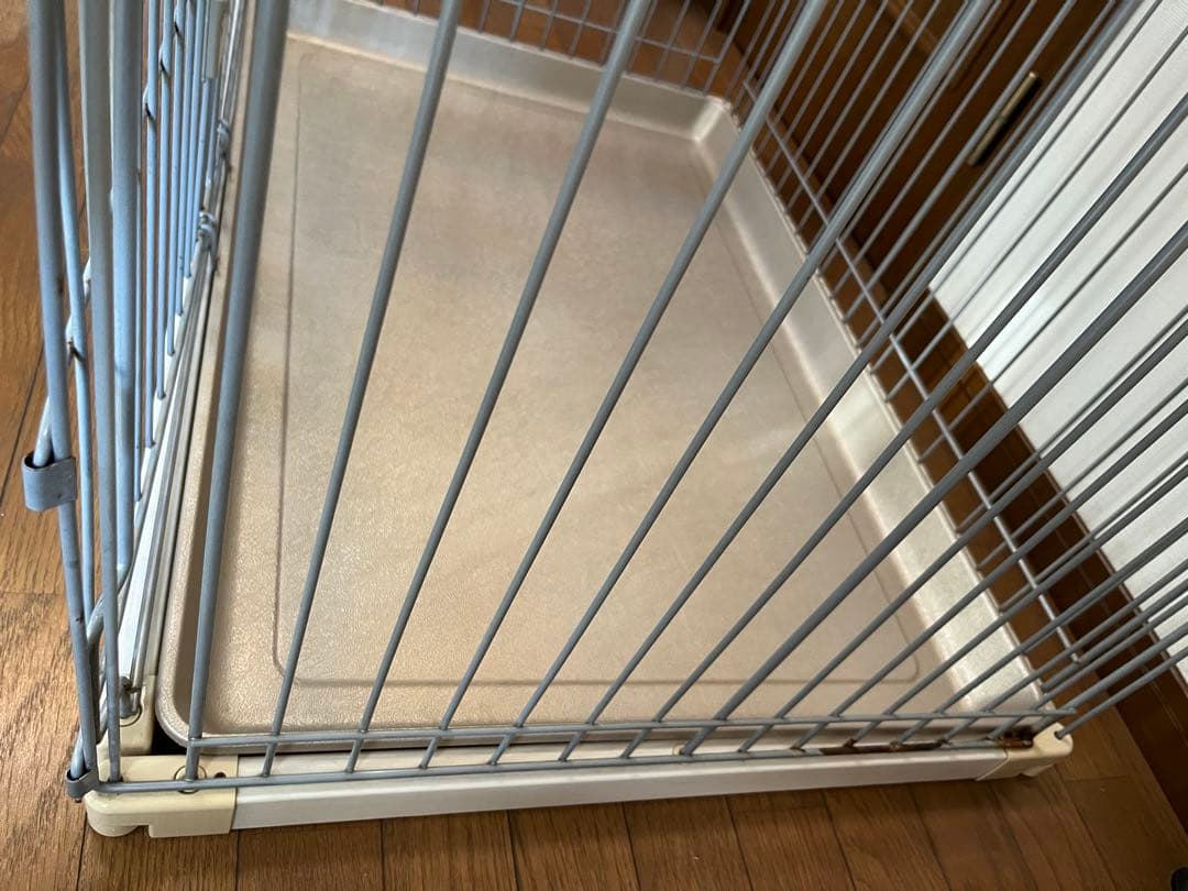 【送料込】アイリスオーヤマ 犬 ケージ ウッディサークル　アイボリー　屋根付き