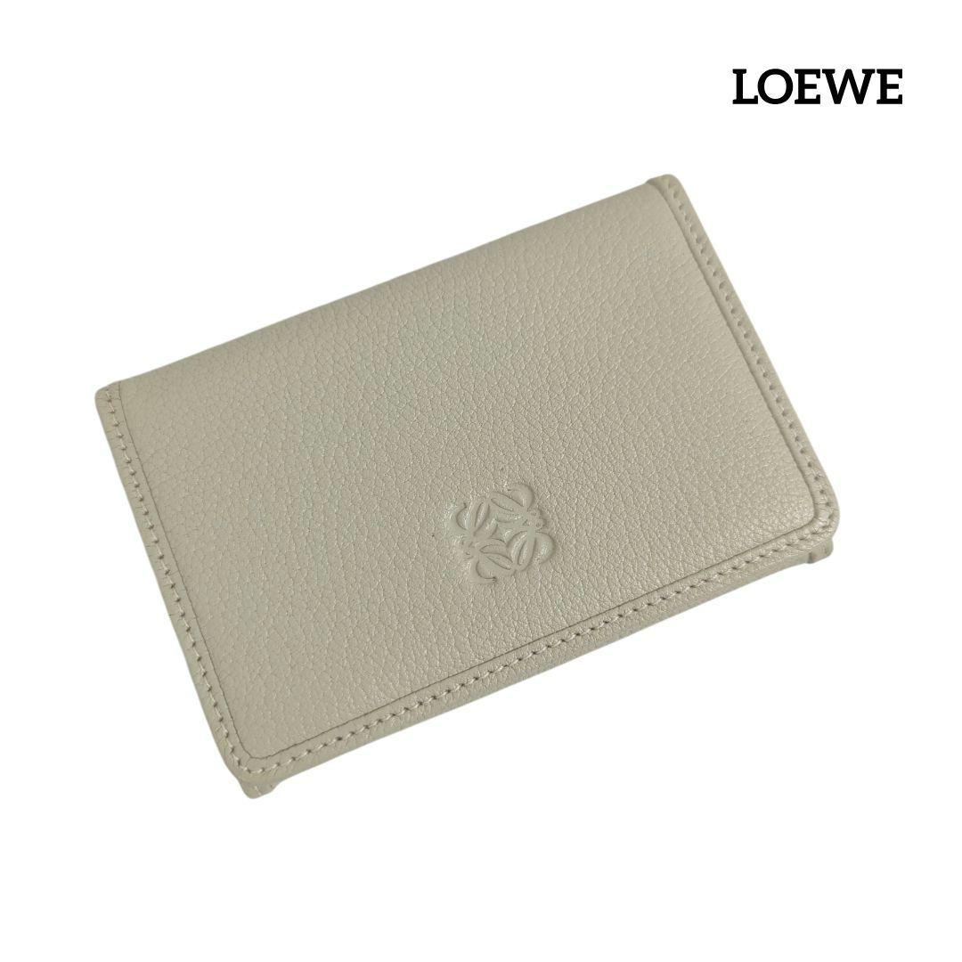 【美品】LOEWE ロエベ アナグラム ロゴ カードケース 名刺入れ