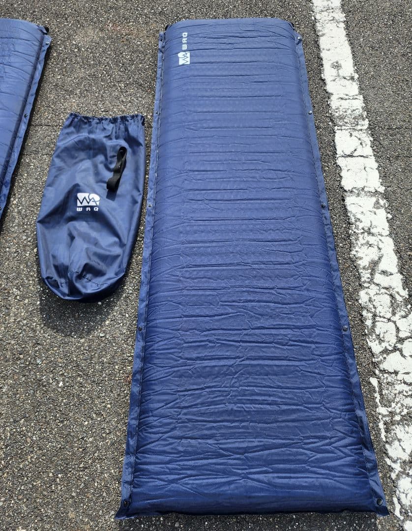 A/WAQ ワック インフレータブルマット　8cm 2個セット ネイビー