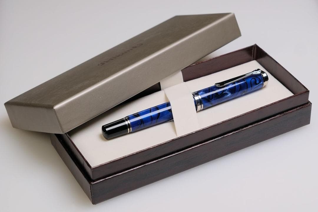 【Amami 新品文具】 Pelikan M805 ブルーデューン　万年筆／F