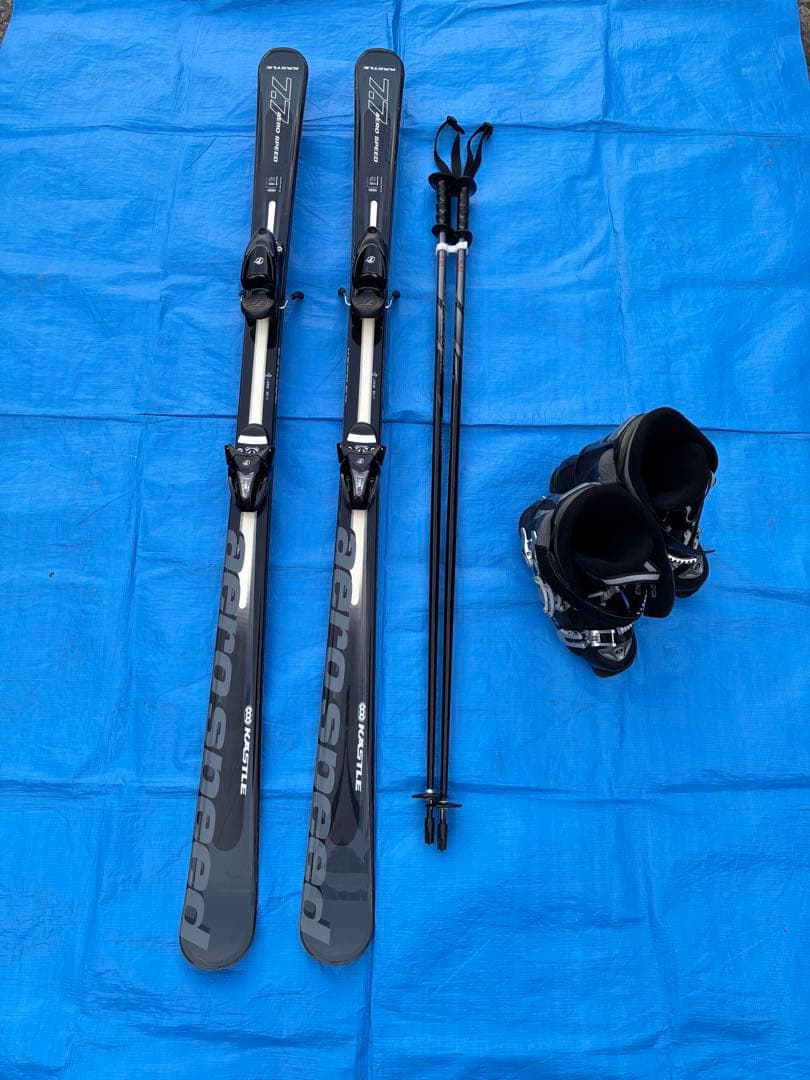KASTLEスキー板、DOLOMITEブーツ、KIZAKIストックのセット