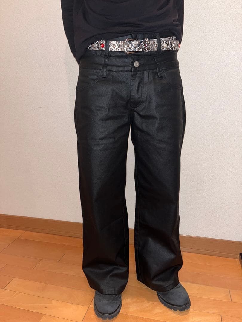 asapmode Waxed Stacked Pants 値下げ⭕️
