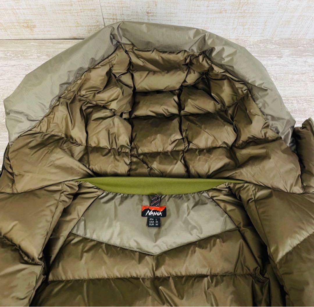 【極美品】NANGAナンガ　オーロラテック　ダウンジャケット　モカグレー　【L】