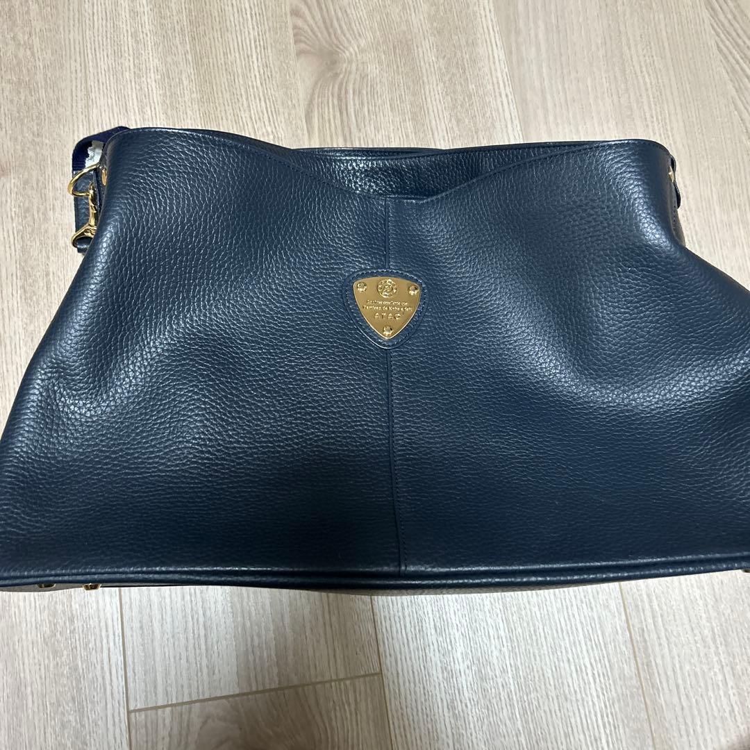 【週末価格】スタジオアタオ　バッグ　エルヴィ　ネイビー