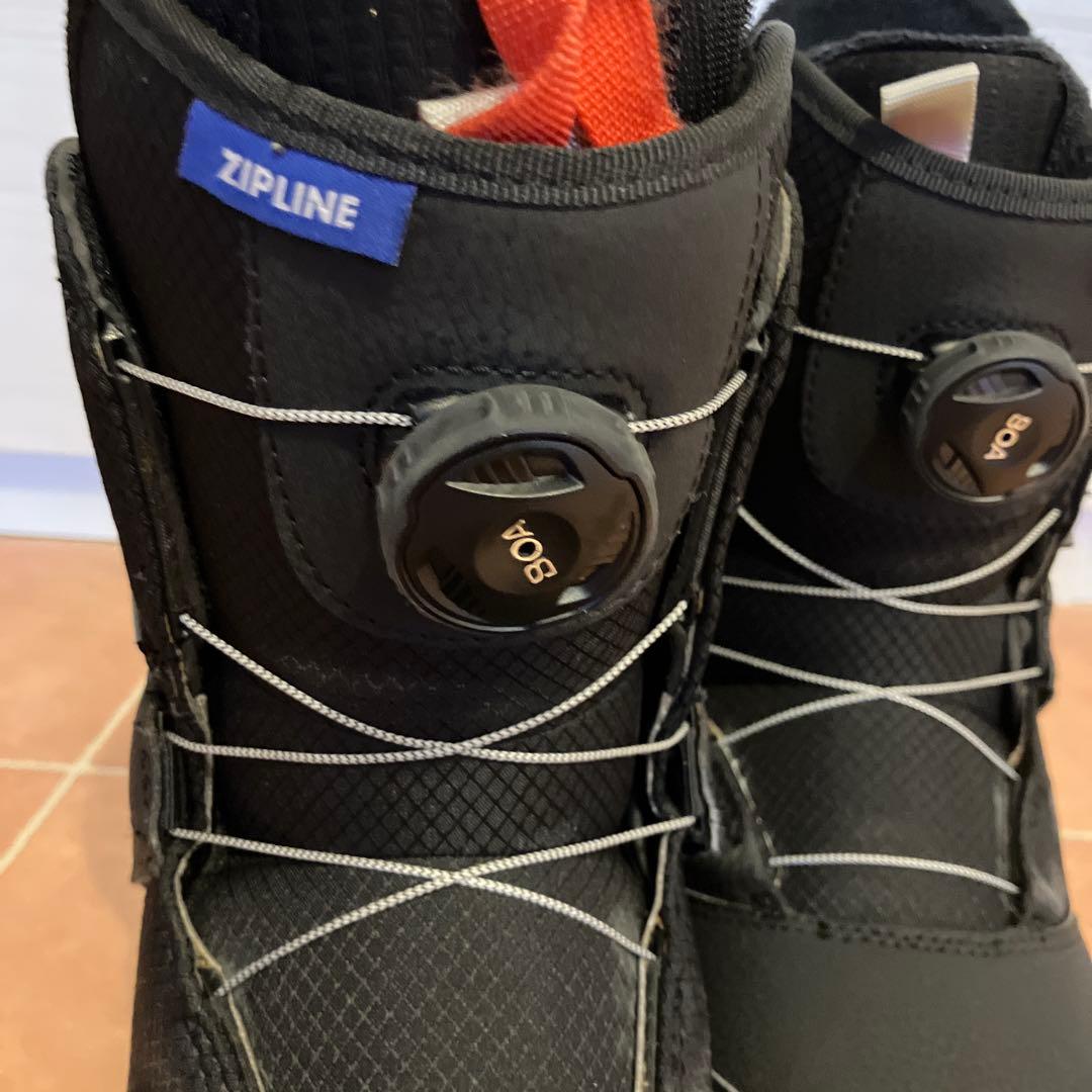 BURTON ZIPLINE キッズブーツ　22cm バートンニット帽(大人用)