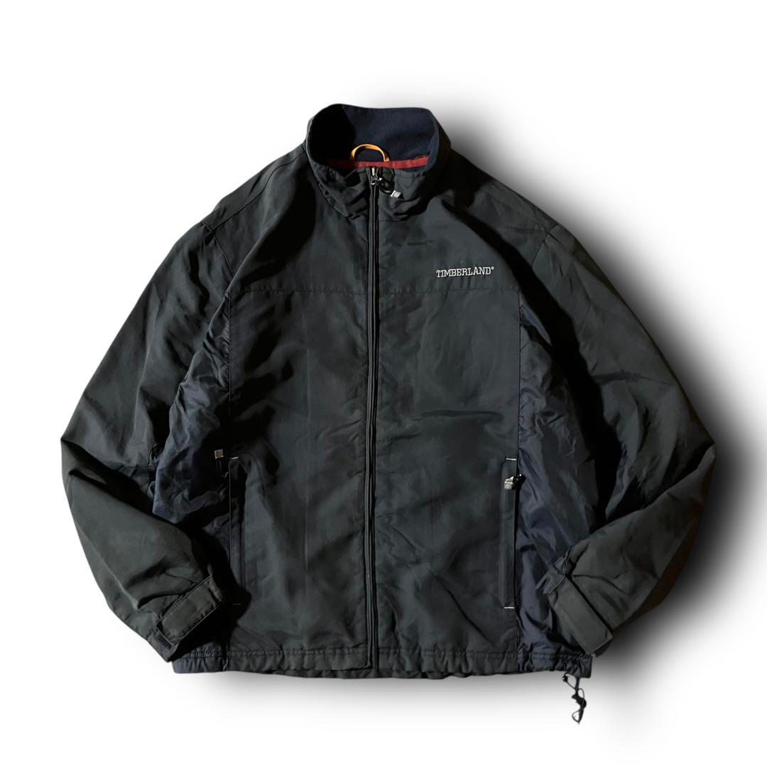 はる様☆Timberlandウォームアップジャケット短丈ナイロンドローコード刺繍