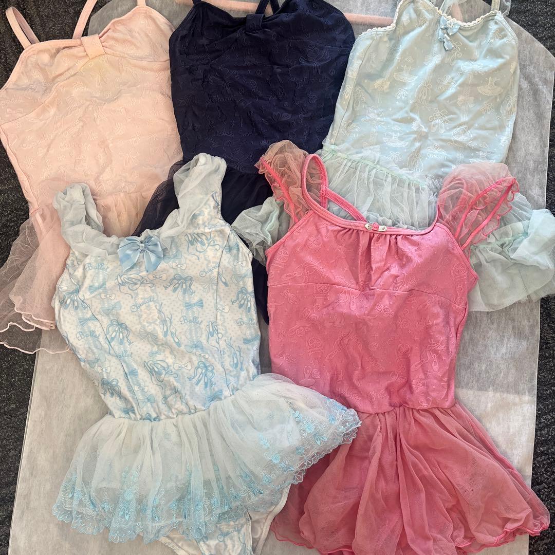 チャコット バレエレオタード ５点セット　130