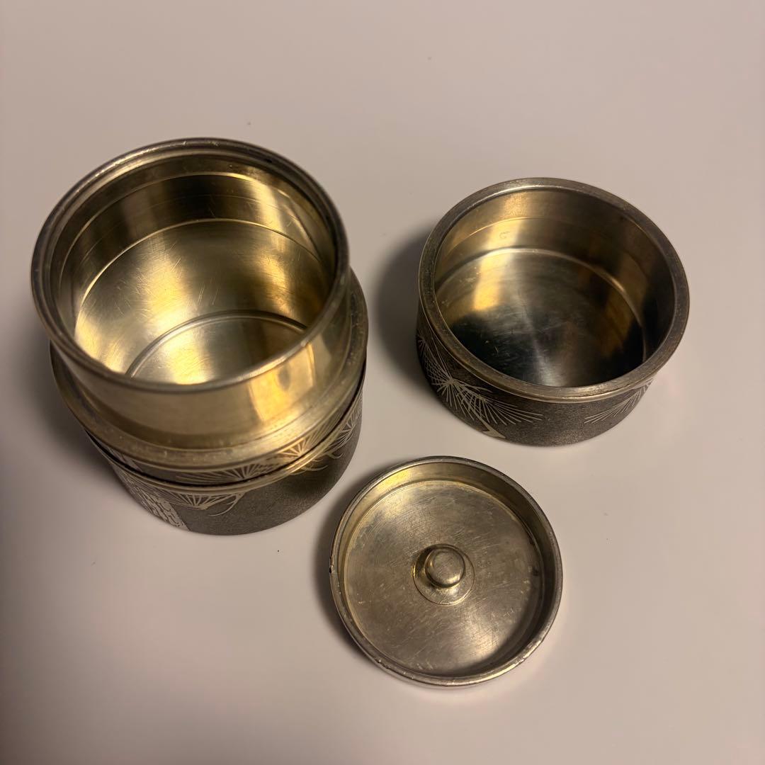 錫半 茶壺 本錫 茶入 茶道具