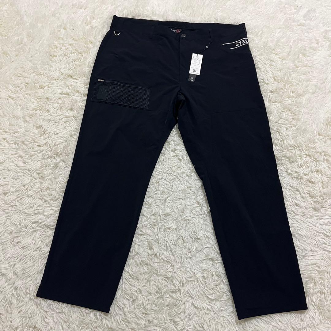 新品タグ付　希少サイズ　SY32 パンツ　ブラック　５Ｌ