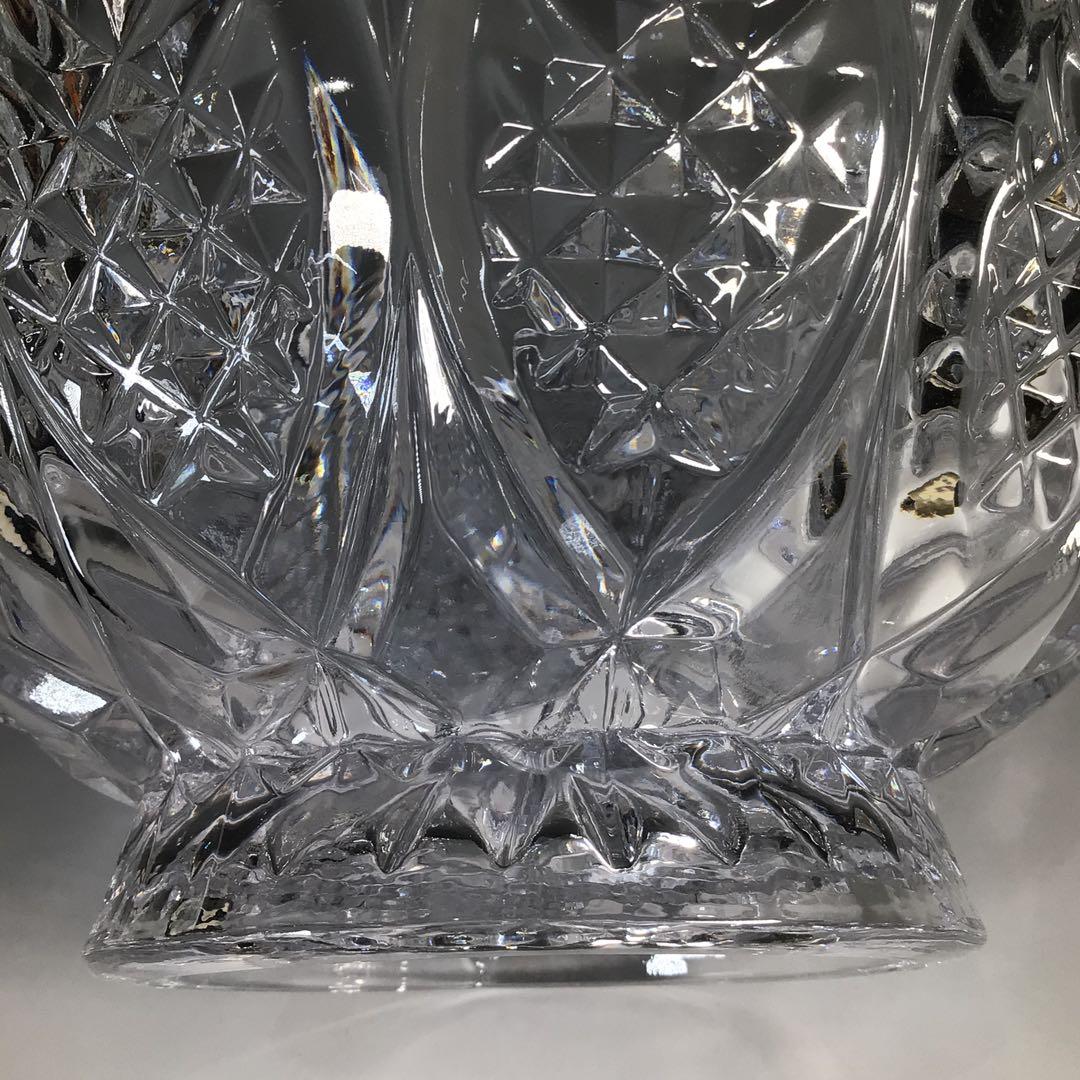 Ｍ９２７　水指　『水崎長寿造』『義山水指』　共箱　茶道具　ガラス工芸