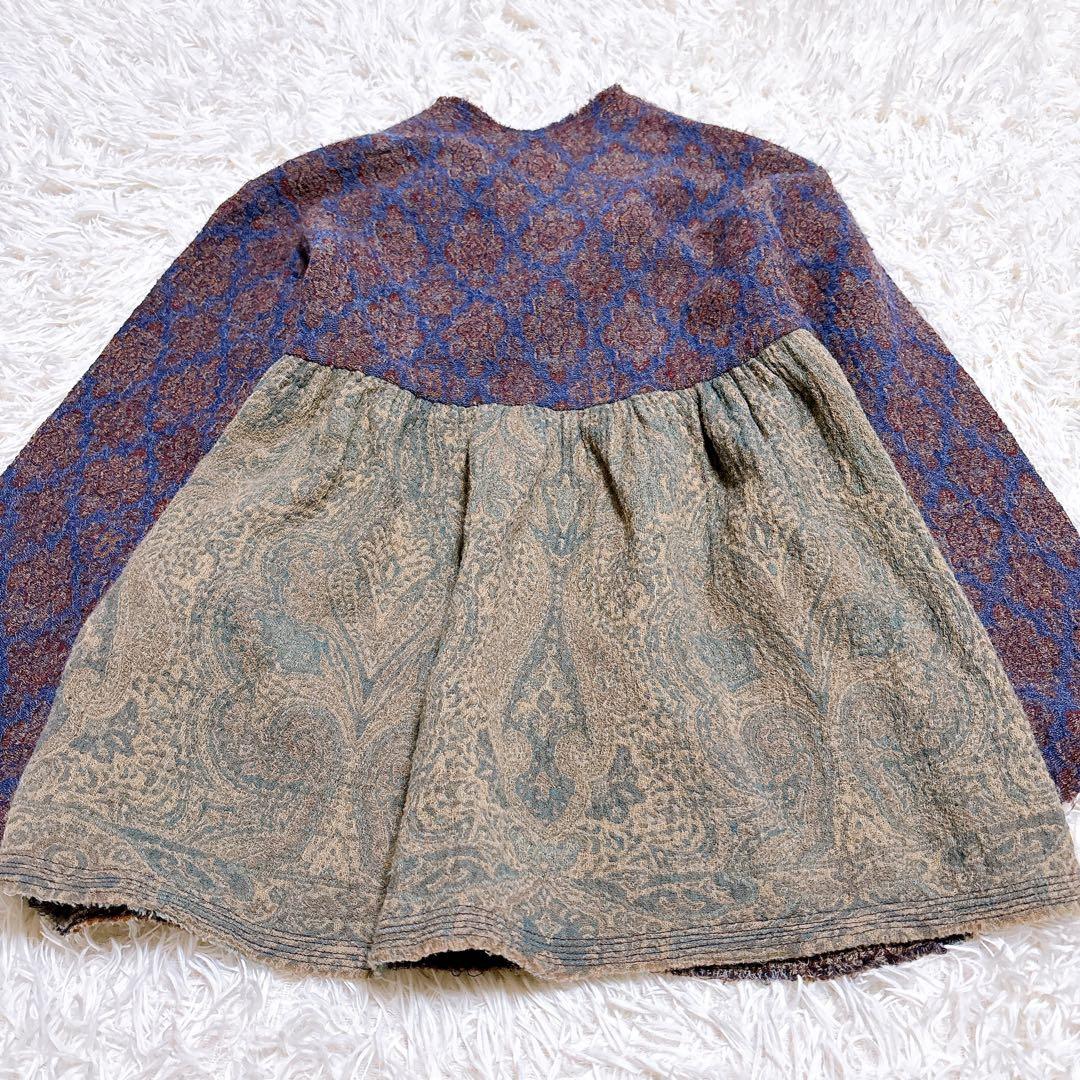 45rpm　バドウアール　縮絨ウールジャガード織りふんわりジャケット 3種の生地