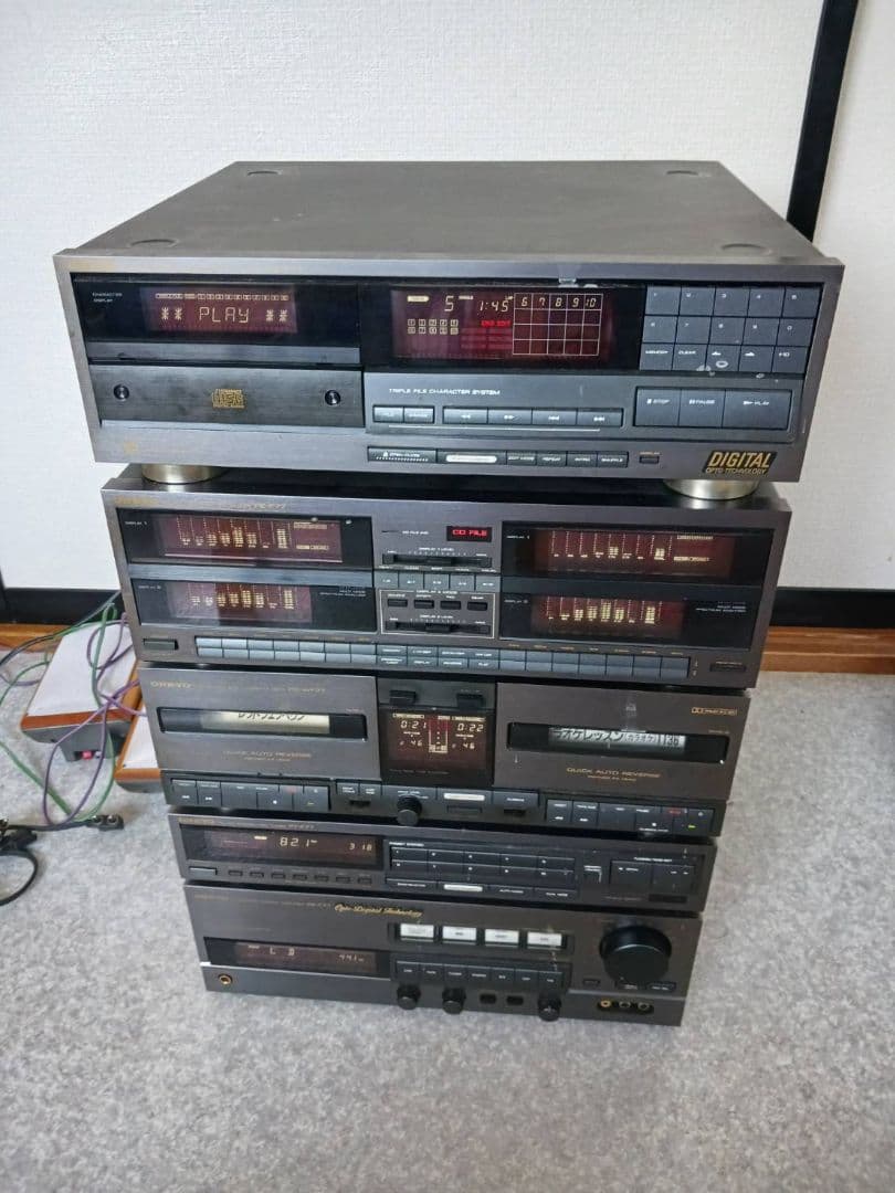 ONKYO DX-F77 ミニコンポ トリプルプレーヤー