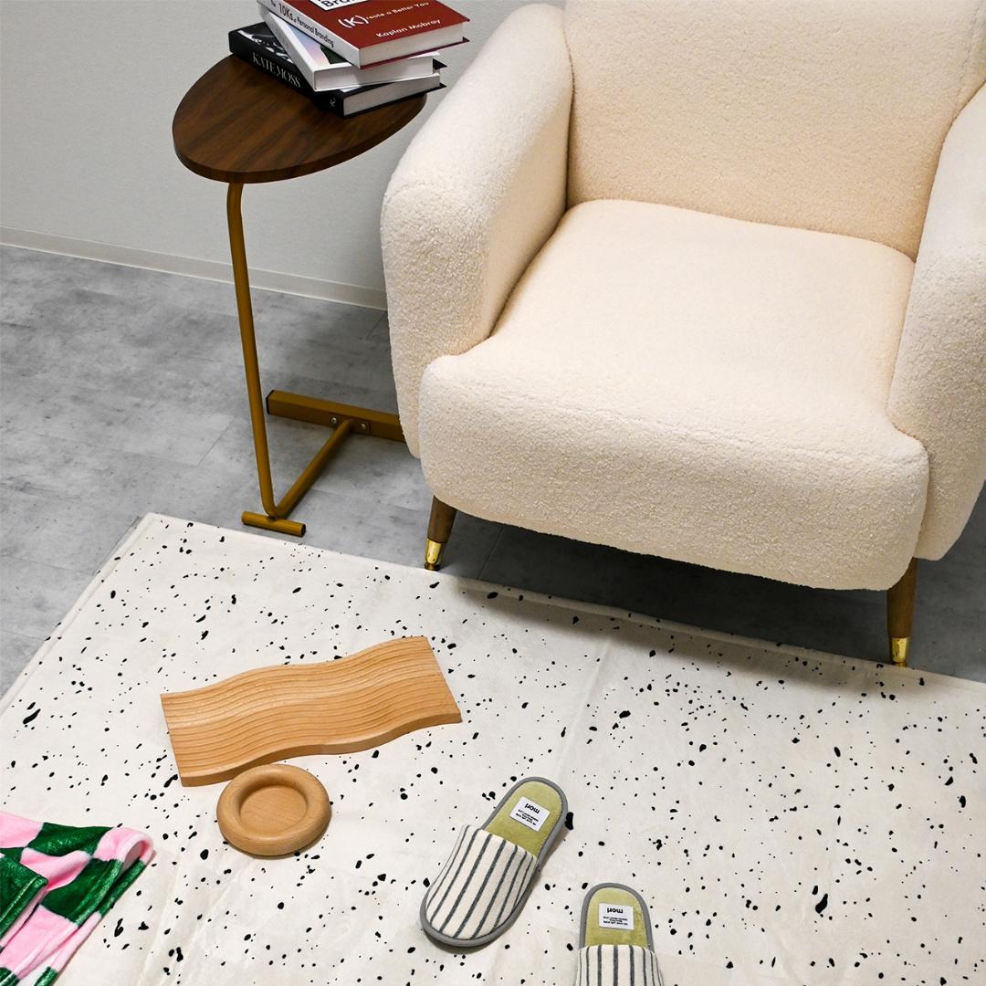 【morl】ラグ 大きい 韓国 滑り止め チェック柄