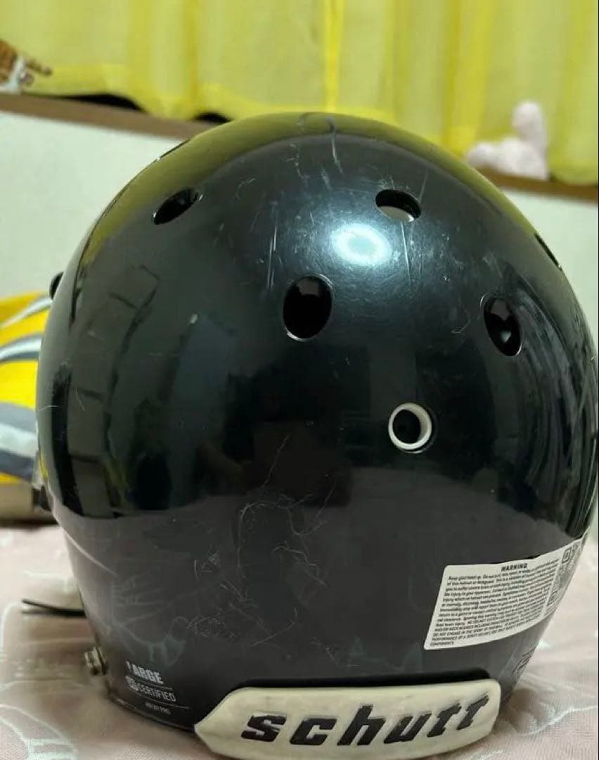 Schutt ブラック アメリカンフットボールヘルメット
