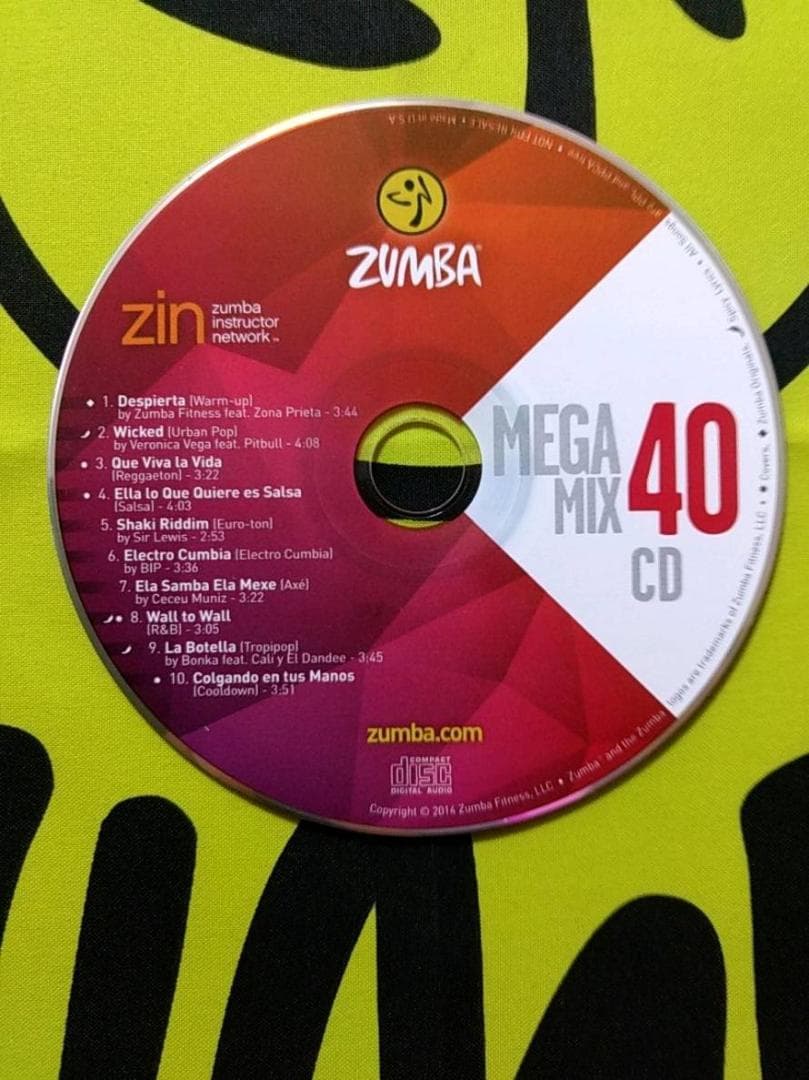 ZUMBA　ズンバ　MEGAMIX31～MEGAMIX40　CD　10枚セット