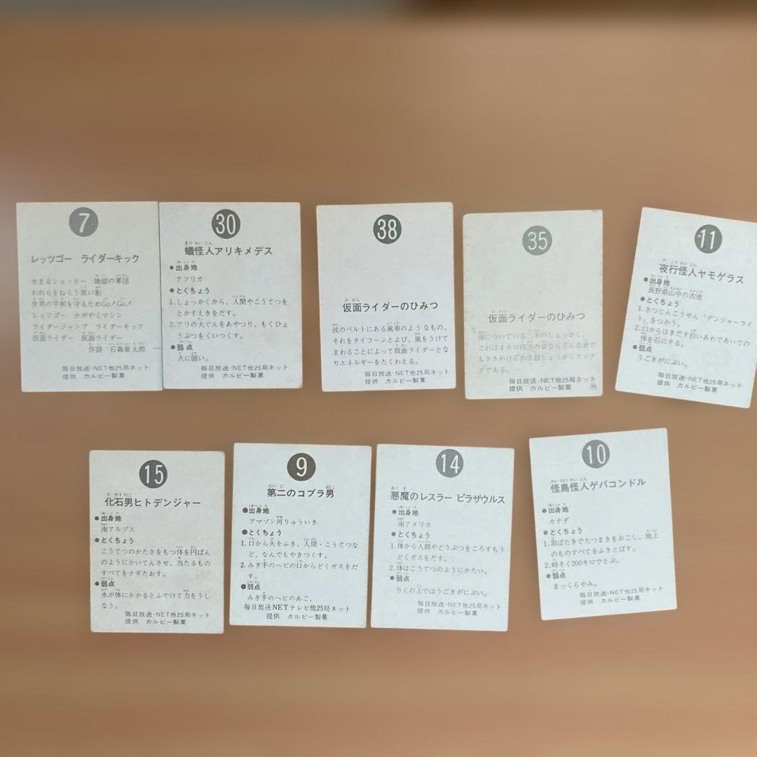 昭和レトロ★旧カルビー仮面ライダーカード1番から100番の連番★アルバム付き