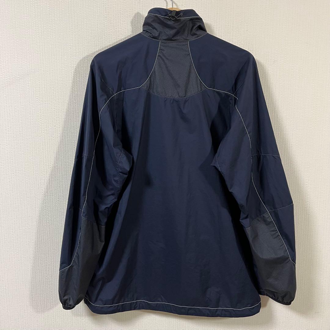 アンドワンダー　ハーフジップナイロンプルオーバージャケット　サイズ4　ネイビー