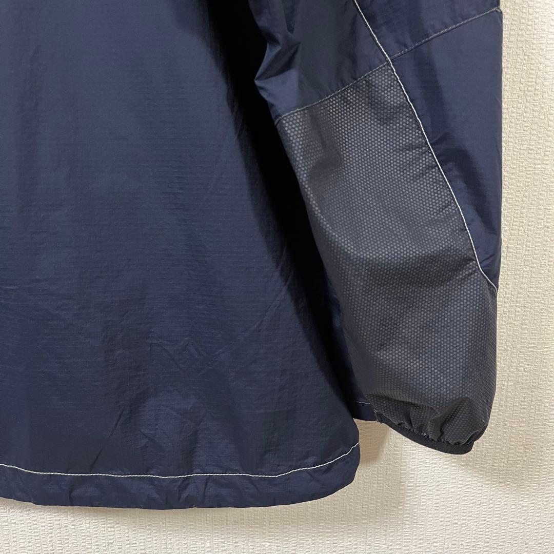 アンドワンダー　ハーフジップナイロンプルオーバージャケット　サイズ4　ネイビー