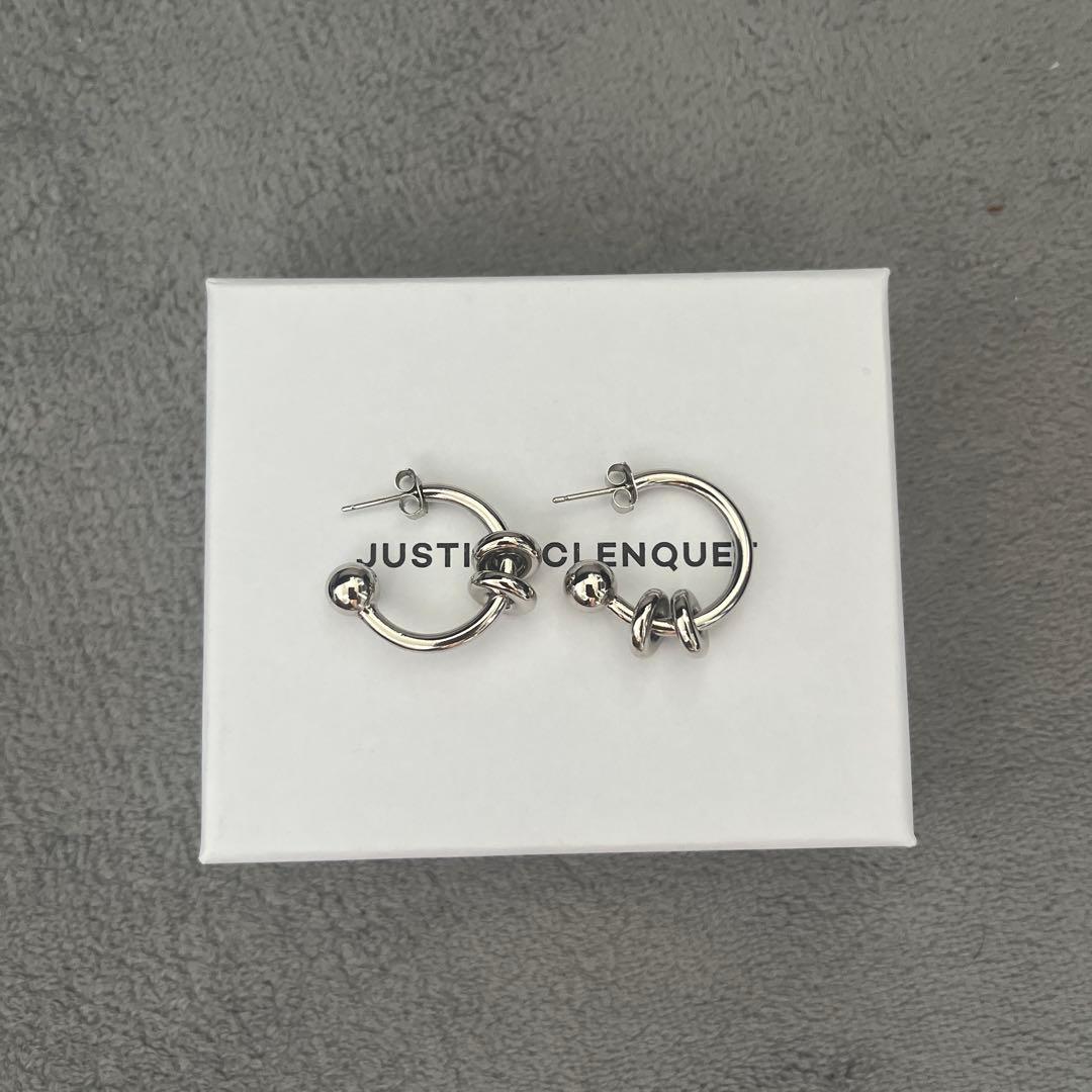JUSTINE CLENQUET アラン シルバー フープピアス　清家碧羽着用
