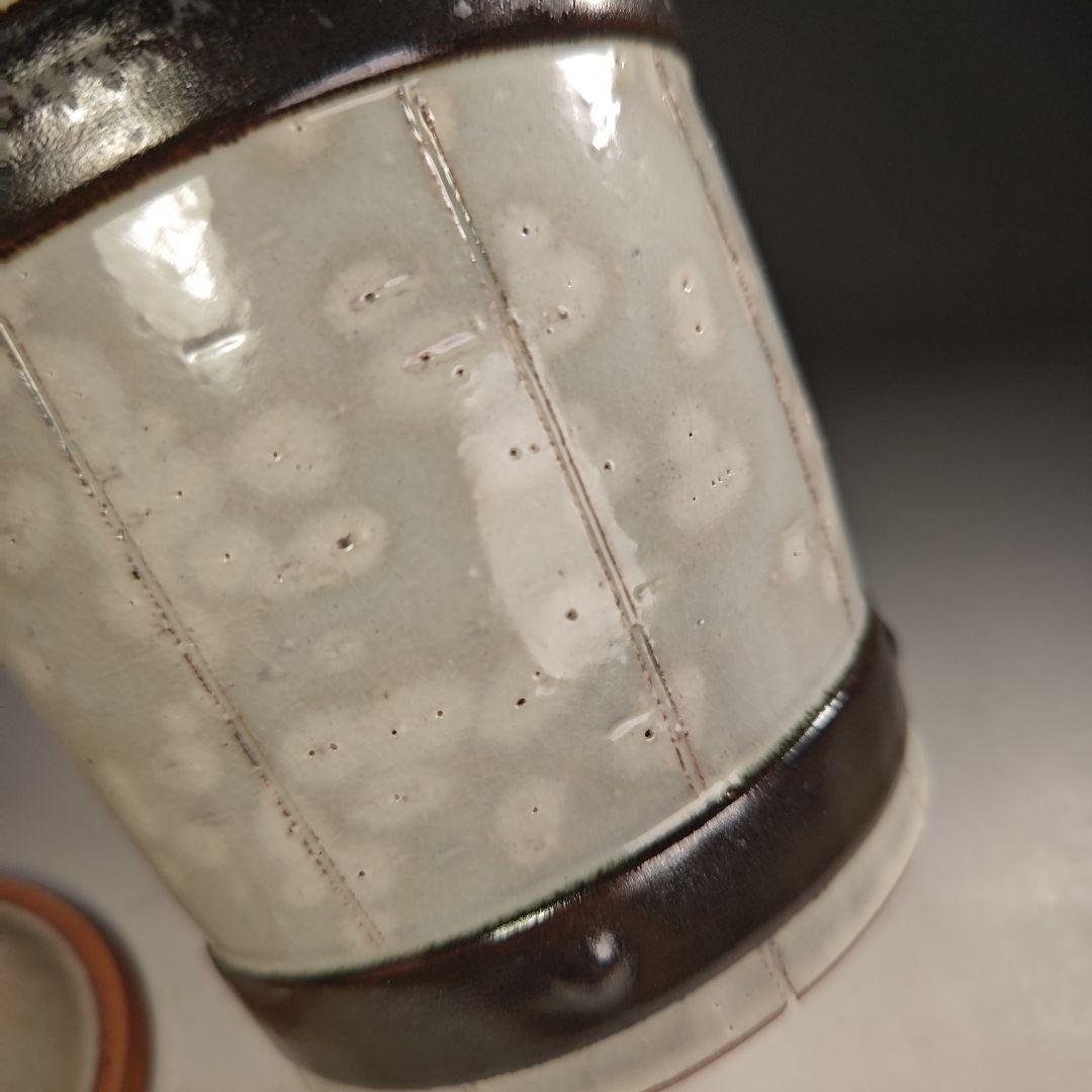 ウ297 水指『三代目　加藤利昇』『乾山写　釣瓶　水指　共箱』茶道具