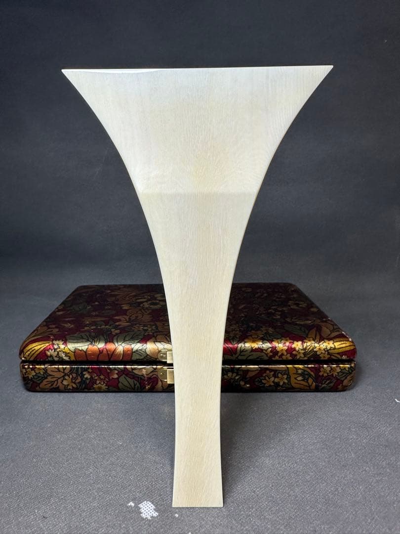 極上　高級　津軽三味線　撥　バチ　天然素材　和楽器　民謡　アンティーク　細密細工