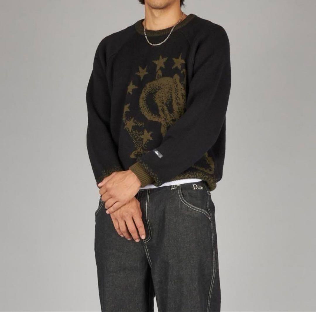 Dime 星柄ニットスウェット