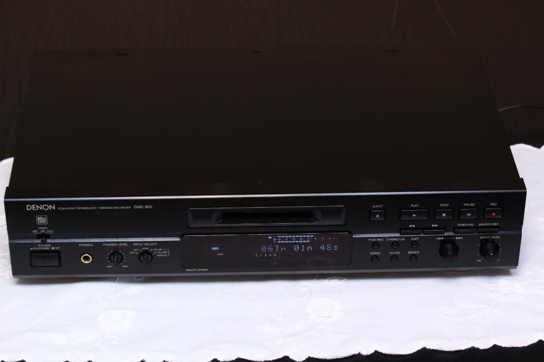 DENON DMD-800 MDデッキ　MDプレーヤー/レコーダー　 日本製　黒
