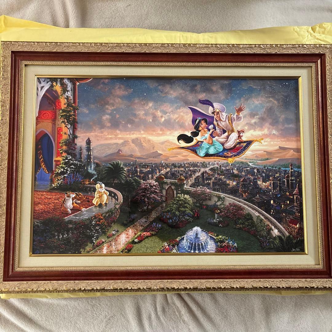 商談中　ディズニー　トーマスキンケード　アラジン　特大　シリアルナンバー　限定