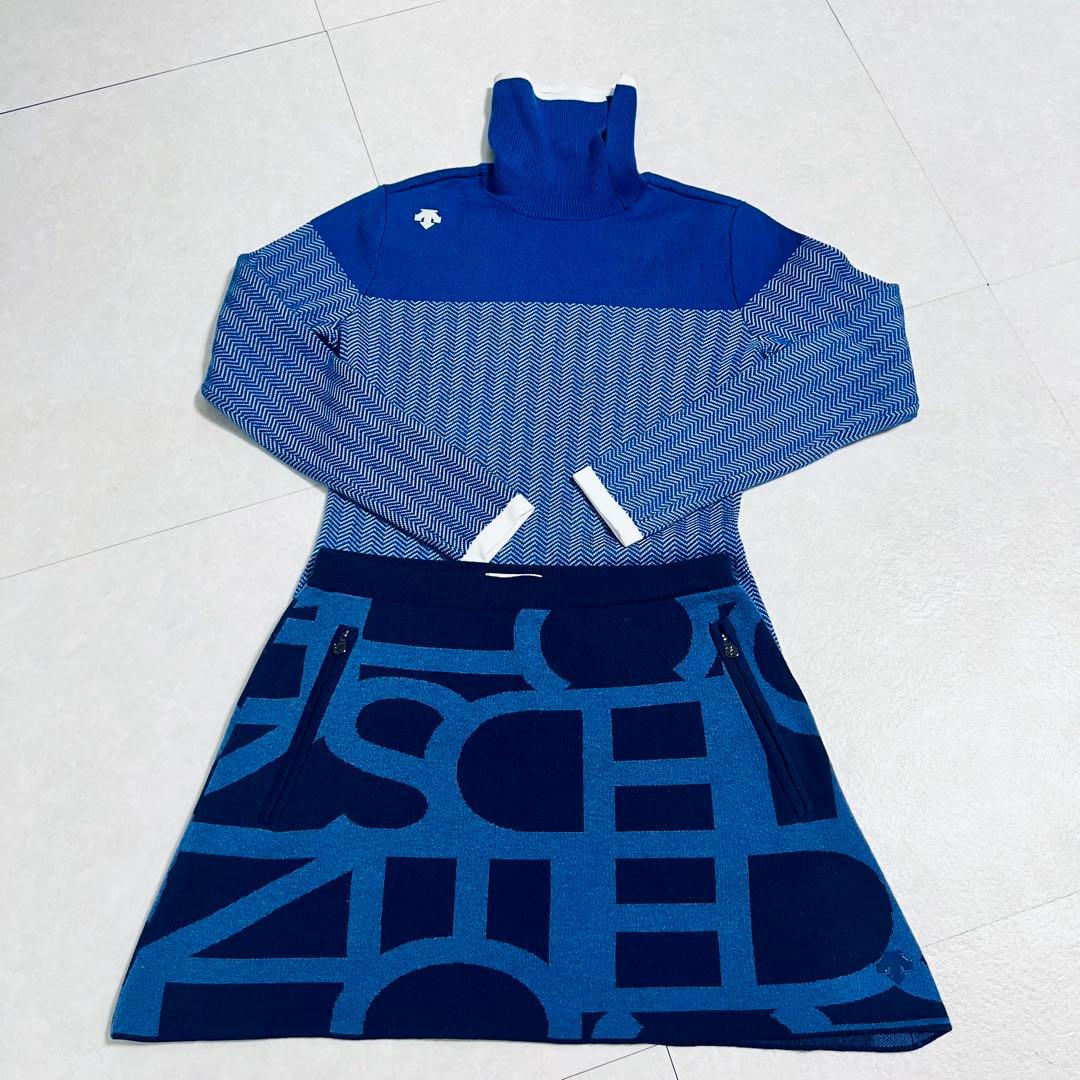 【美品】デサントゴルフ ニットセットアップ　サイズS