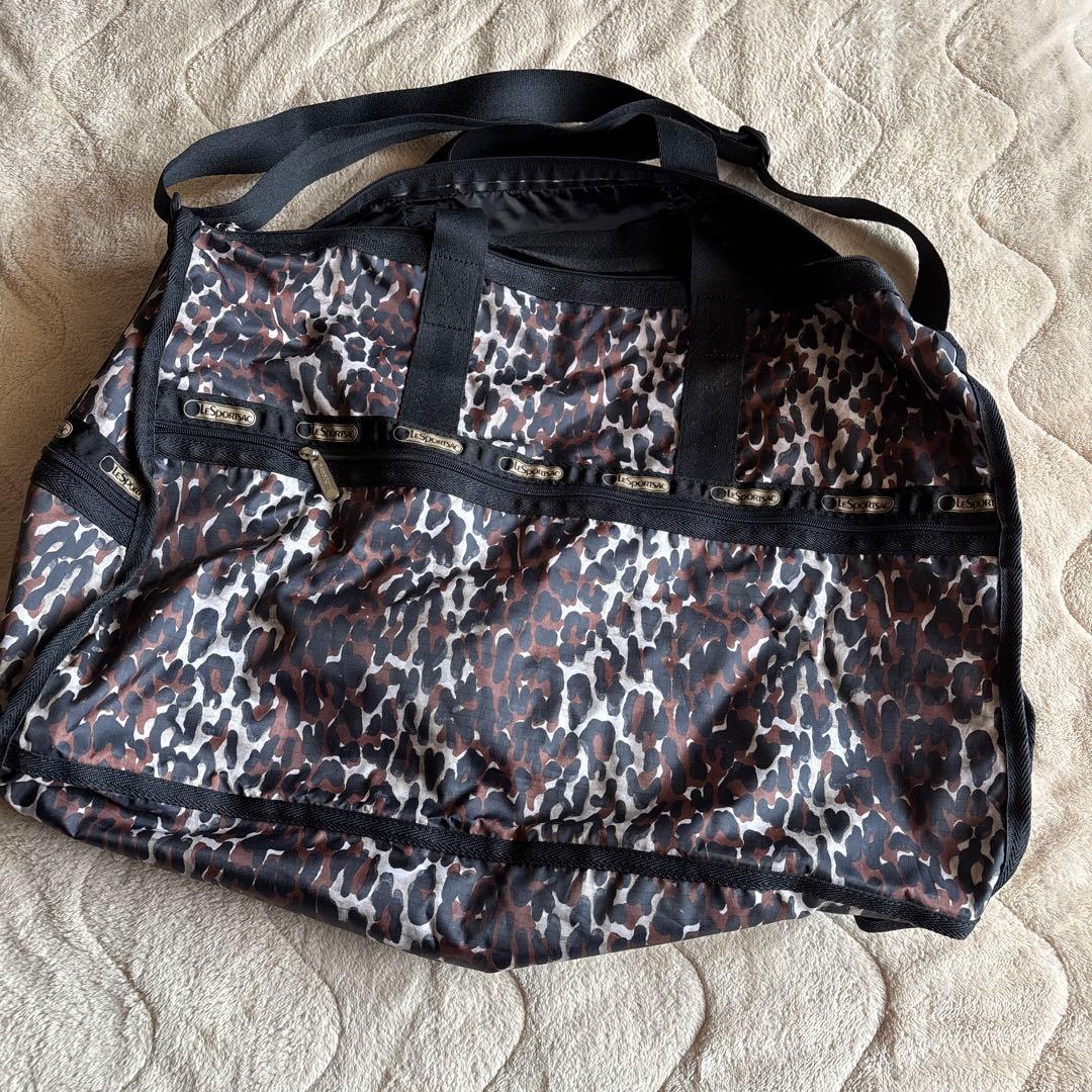 レスポートサック　レオパード柄 ボストンバッグ