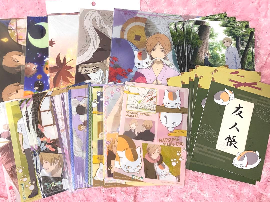 バラ売り可 夏目友人帳 夏目貴志 クリアファイル クリアビジュアルポスター