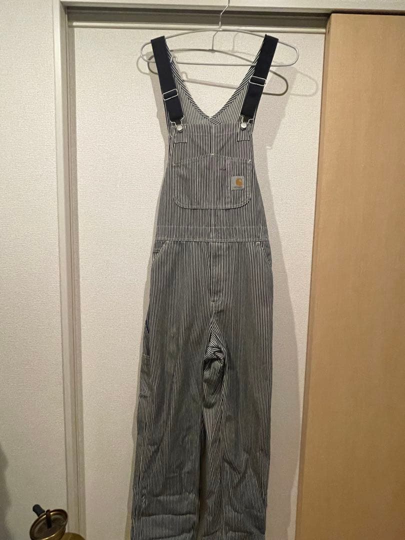 カーハートオーバーオール ストライプ