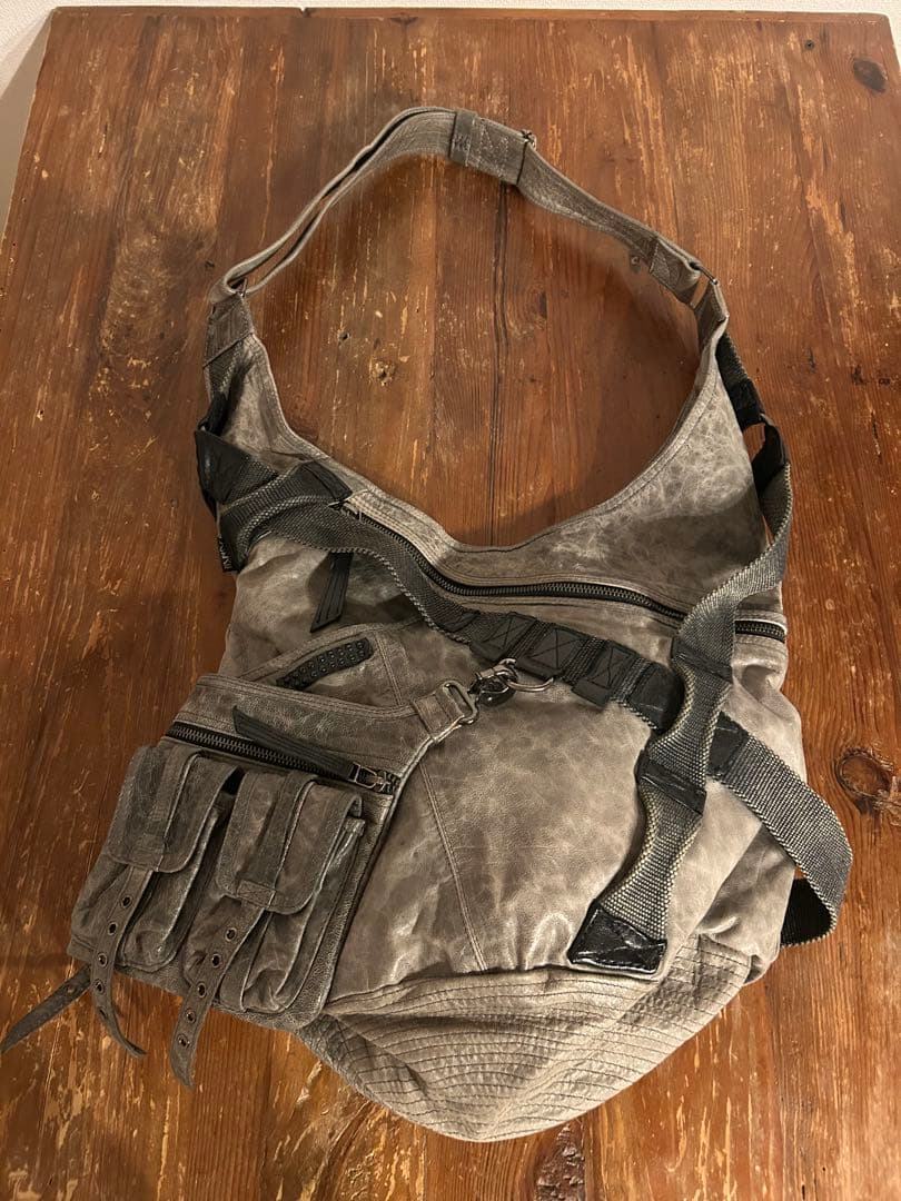 kmrii レザー　ショルダーバッグ　Y2k 初期　セパレート　ケムリ