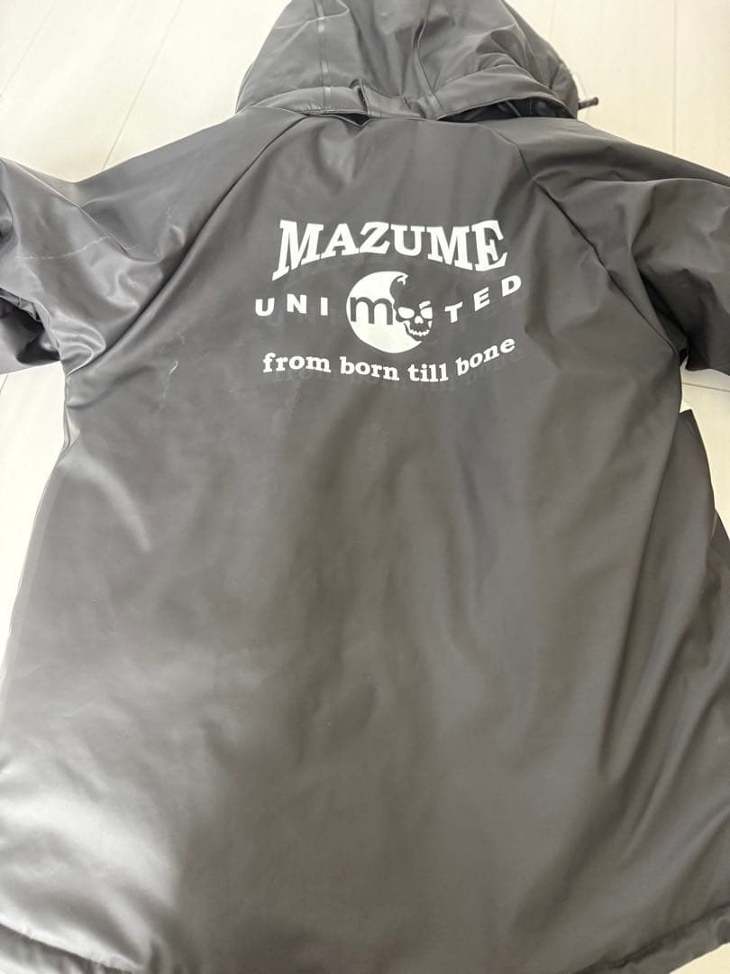 MAZUME レインウェア フード付き グレー