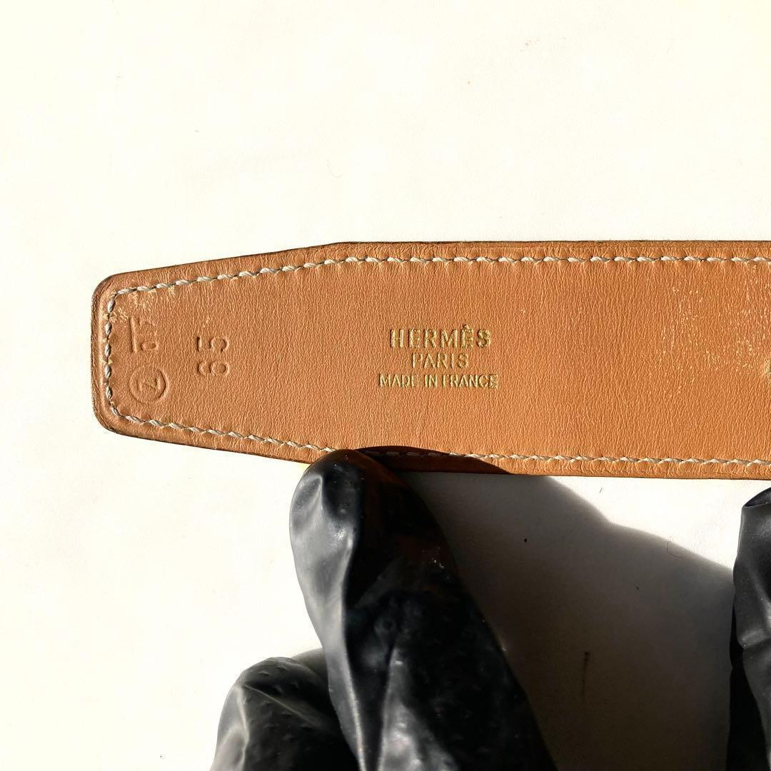 エルメス ベルト ホースビットバックル リバーシブル レザー 黒