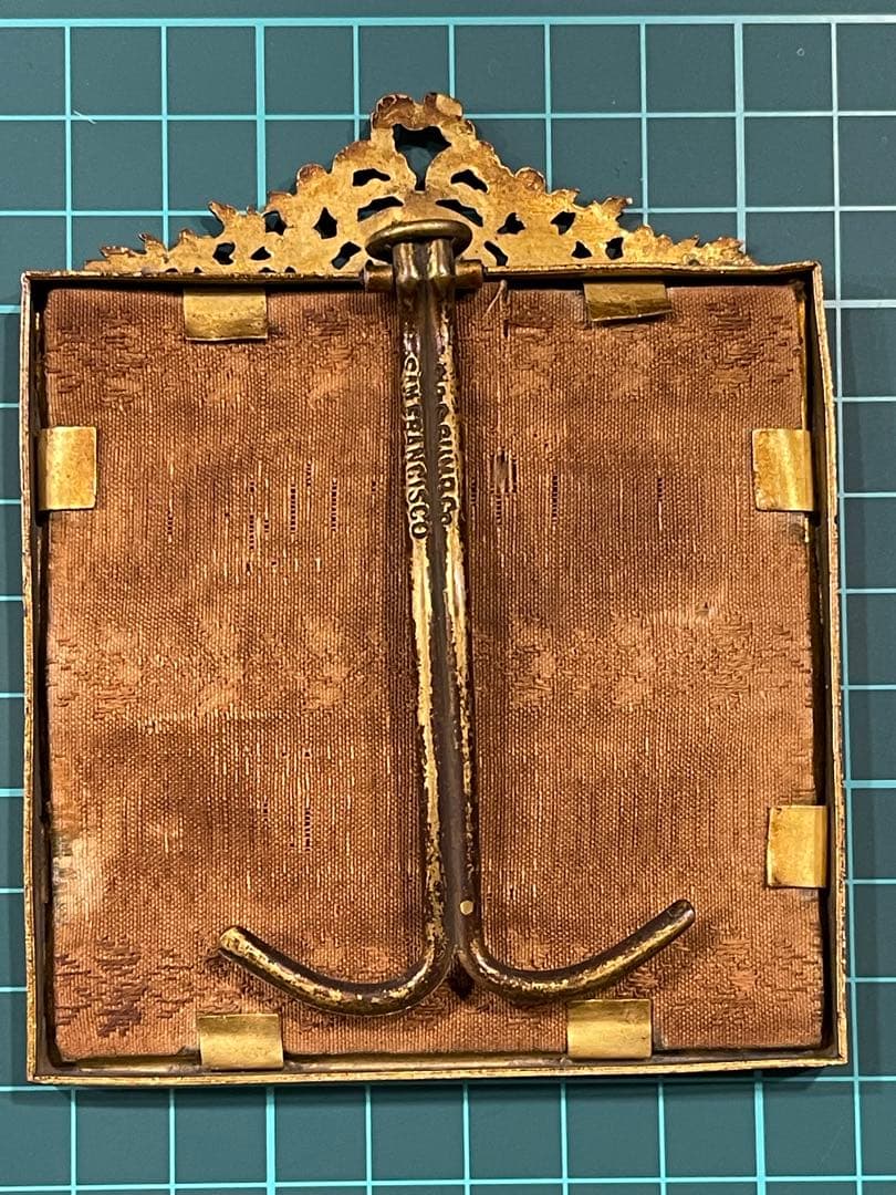 アンティーク アメリカン ミニアチュール 絵画 額装品 陶板画 美術品 USA