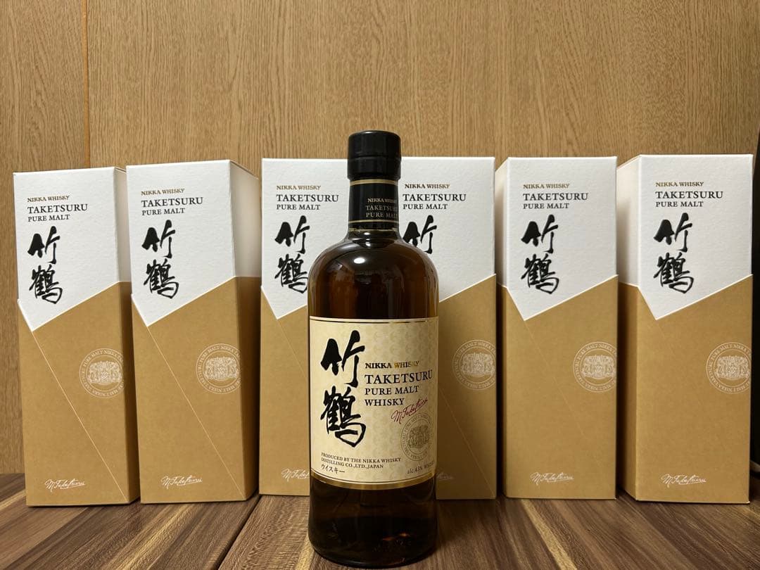 竹鶴 ピュアモルト【逆輸入品】カートン付き　6本